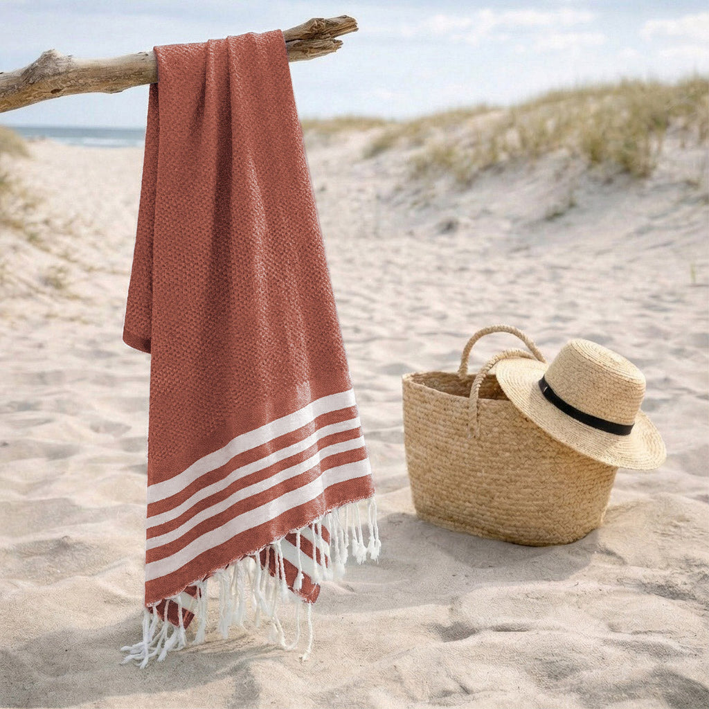 Newport - Fouta - Rouge Tomette
