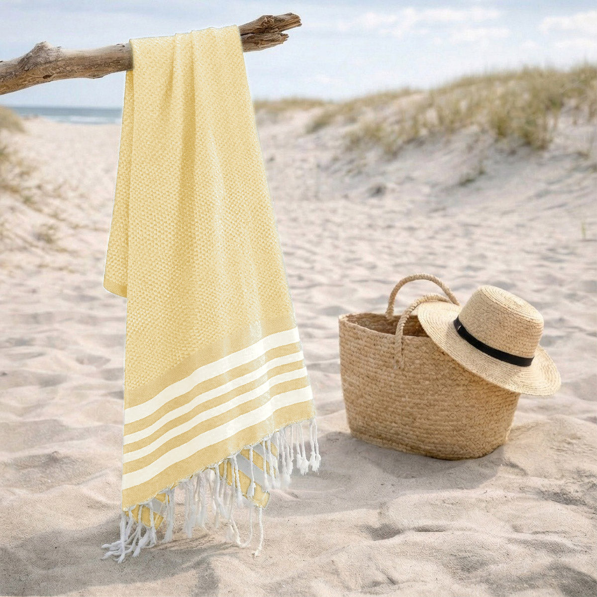 Newport - Fouta - Jaune Pâle