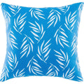 Funda de cojín de algodón para exteriores Foliage - Azul