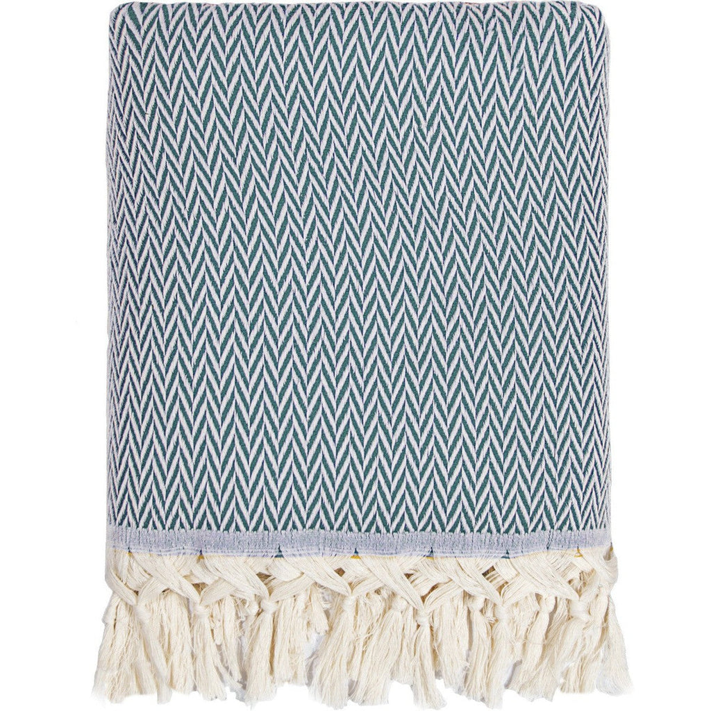 Aspen - Plaid - Laine - Bleu Canard