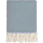 Aspen - Plaid - Laine - Bleu Canard