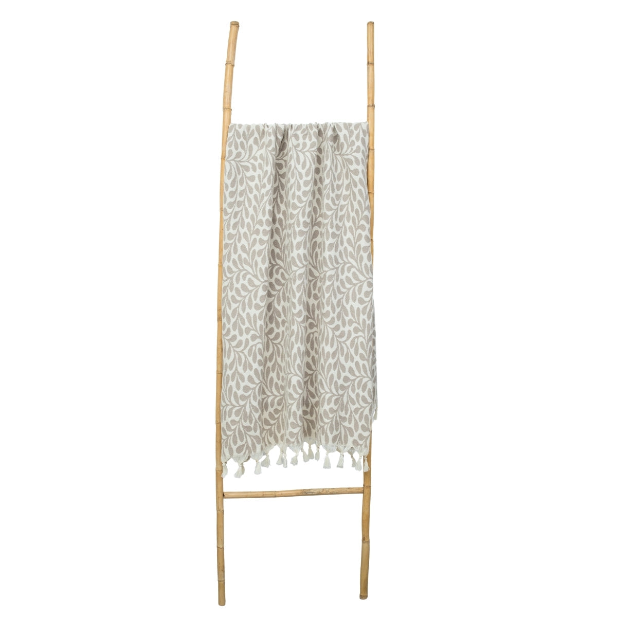Jacquard Fouta - Cotton - Light Taupe - Leaf