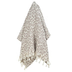 Jacquard Fouta - Cotton - Light Taupe - Leaf