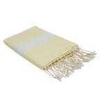 Fouta coton 100x200 ST TROPEZ jaune pâle