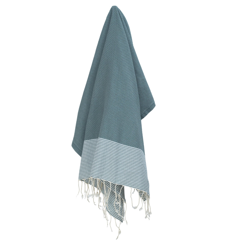 Ibiza - Fouta Nid D'Abeille - Vert Sauge