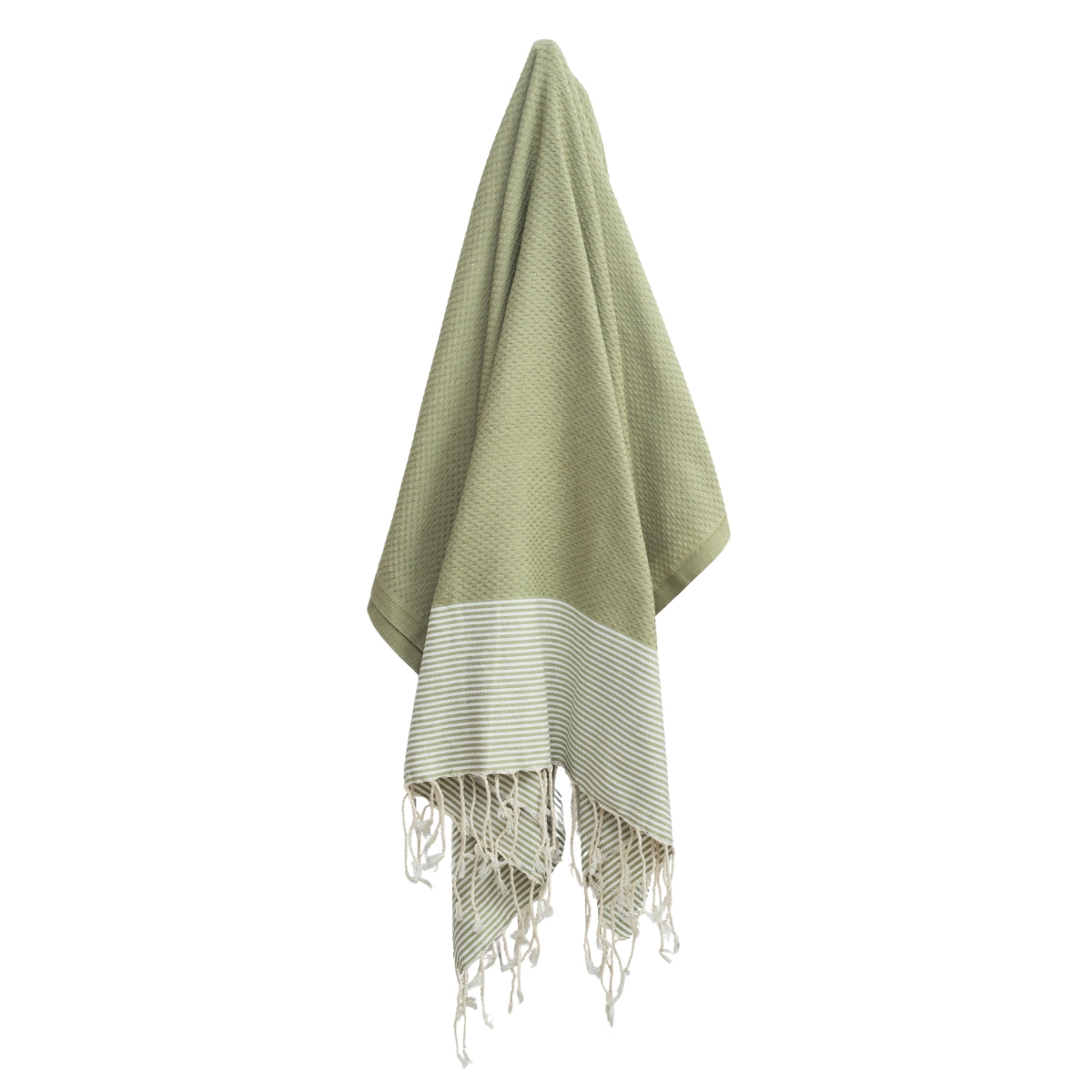 Ibiza - Fouta Nid D'Abeille - Vert Amande