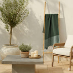 Ibiza - Fouta Nid D'Abeille - Vert Olive