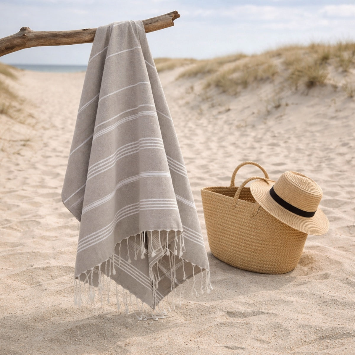 Fouta - Algodón - Topo claro - Mykonos