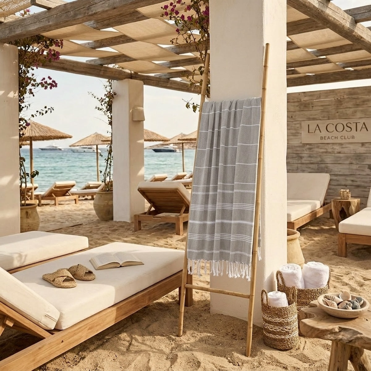Fouta - Algodón - Topo claro - Mykonos