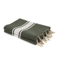 Fouta XXL coton 200x200 ST TROPEZ vert kaki
