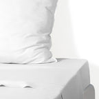 Nina - Drap Plat - Percale De Coton - Blanc