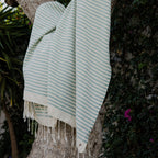 Fouta Xxxl Hossegor - Water Green - Cotton