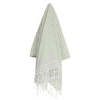 Fouta Pareo - Algodón - Verde Almendra / Taupe Claro - Bora Bora