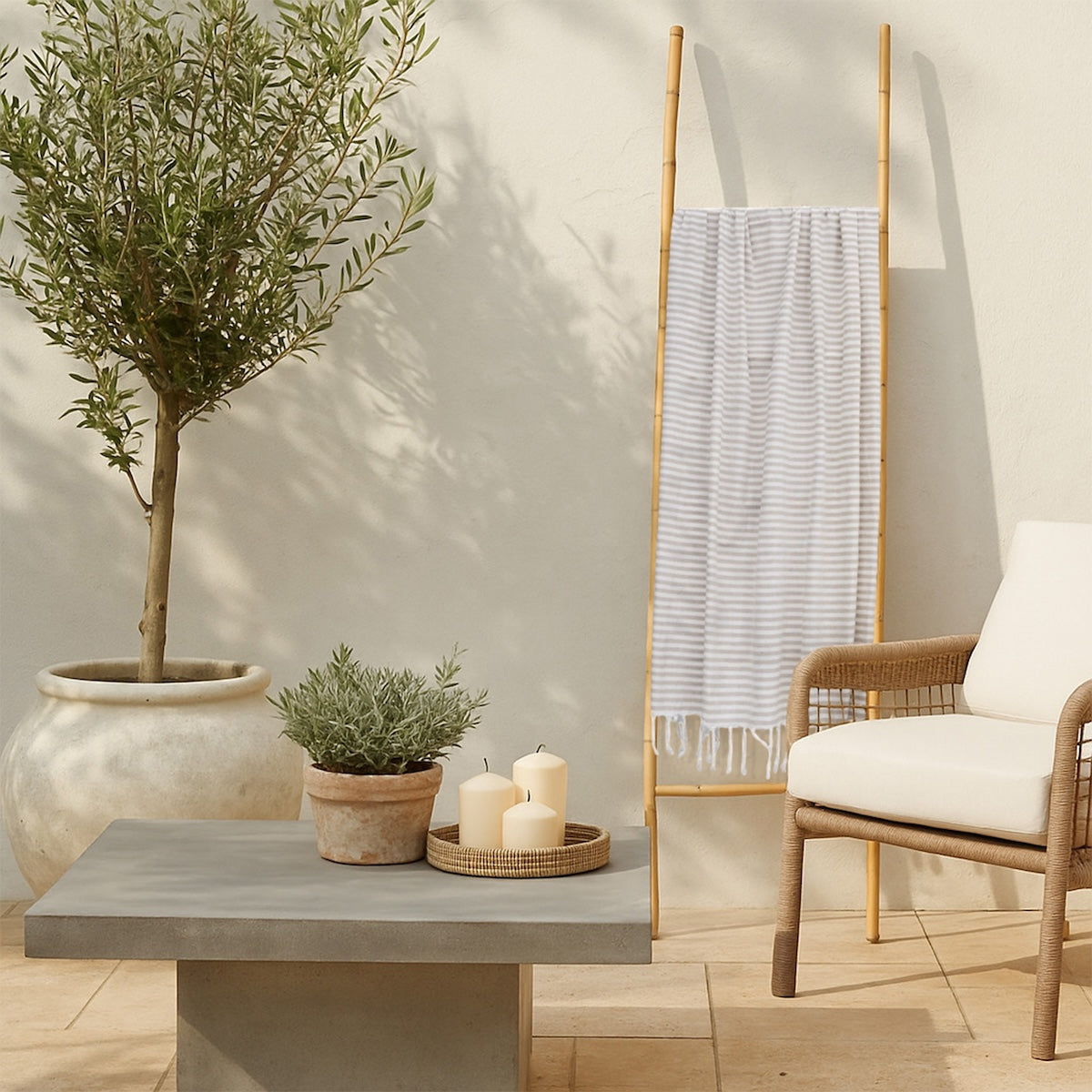 Fouta Pareo - Cotton - Beige - Fiji