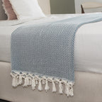 Aspen - Plaid - Laine - Bleu Canard