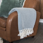 Aspen - Plaid - Laine - Bleu Canard