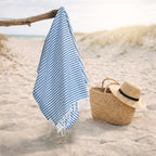 Fidji - Fouta Paréo - Bleu Grec