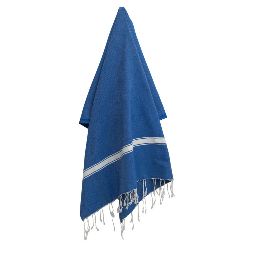 Fouta Coton 100X200 Marsa Bleu Grec