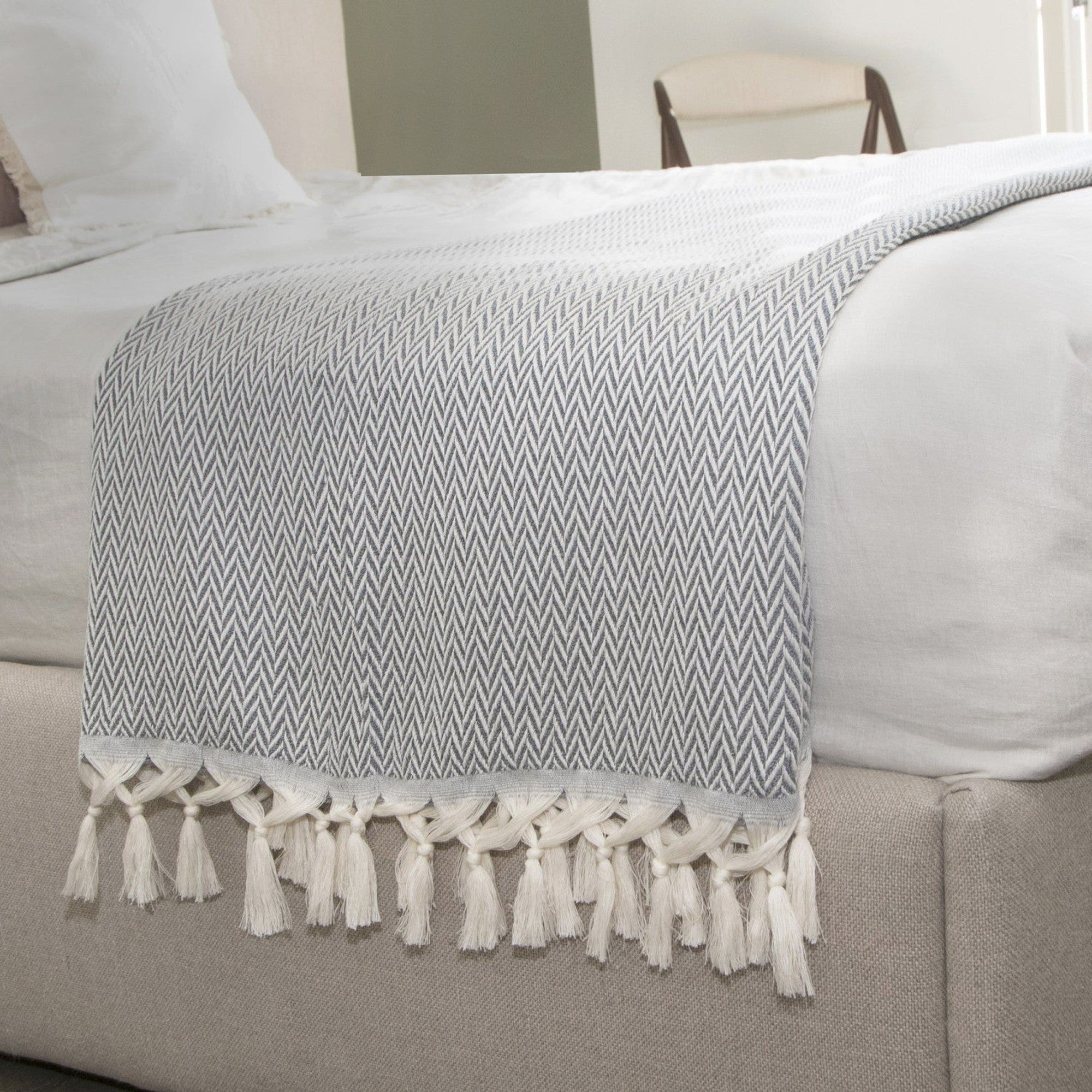 Aspen - Plaid - Laine - Gris Chiné