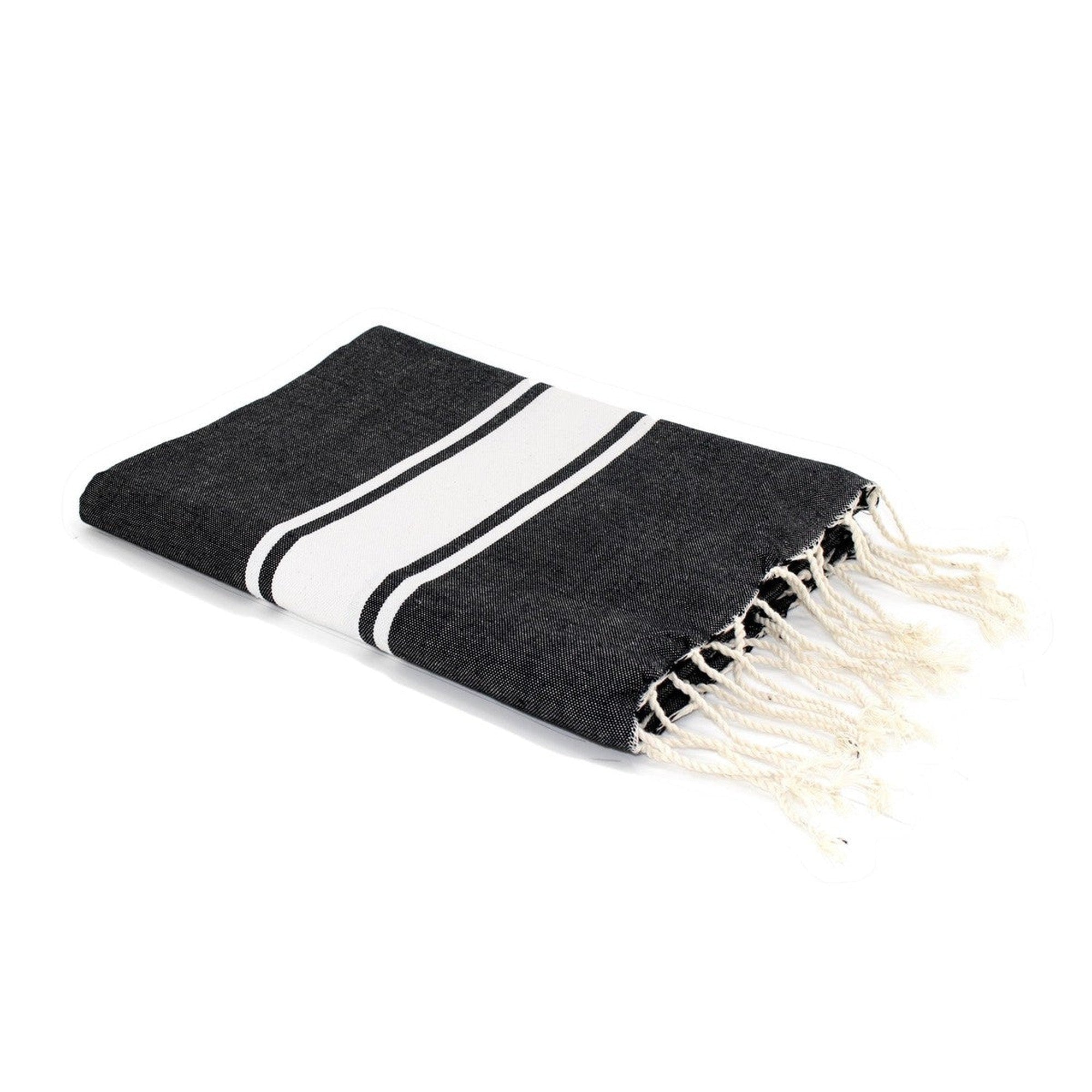 Fouta - Algodón - Negro - St Tropez