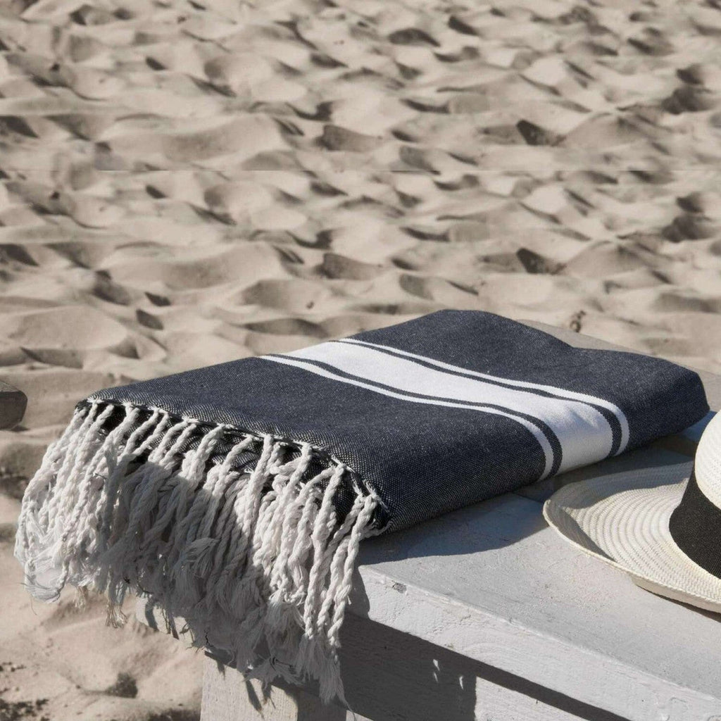 Fouta - Algodón - Negro - St Tropez