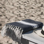 Fouta - Algodón - Negro - St Tropez