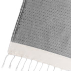 Courchevel - Throw - Cotton - Black/Ecru