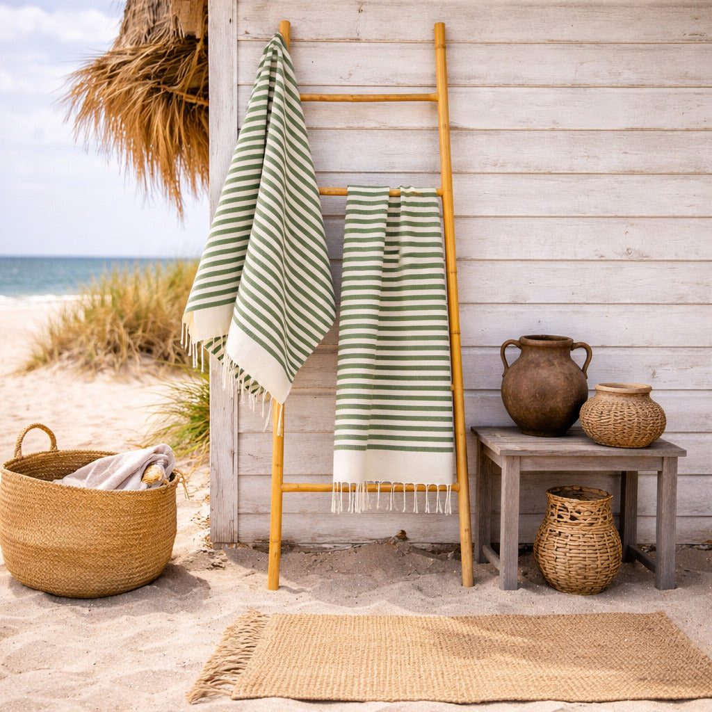 Fouta - Algodón - Verde Caqui - Hossegor