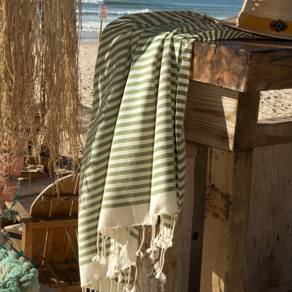Fouta - Algodón - Verde Caqui - Hossegor