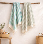 Set of 2 Foutas - Cotton - Les Verts - Hossegor