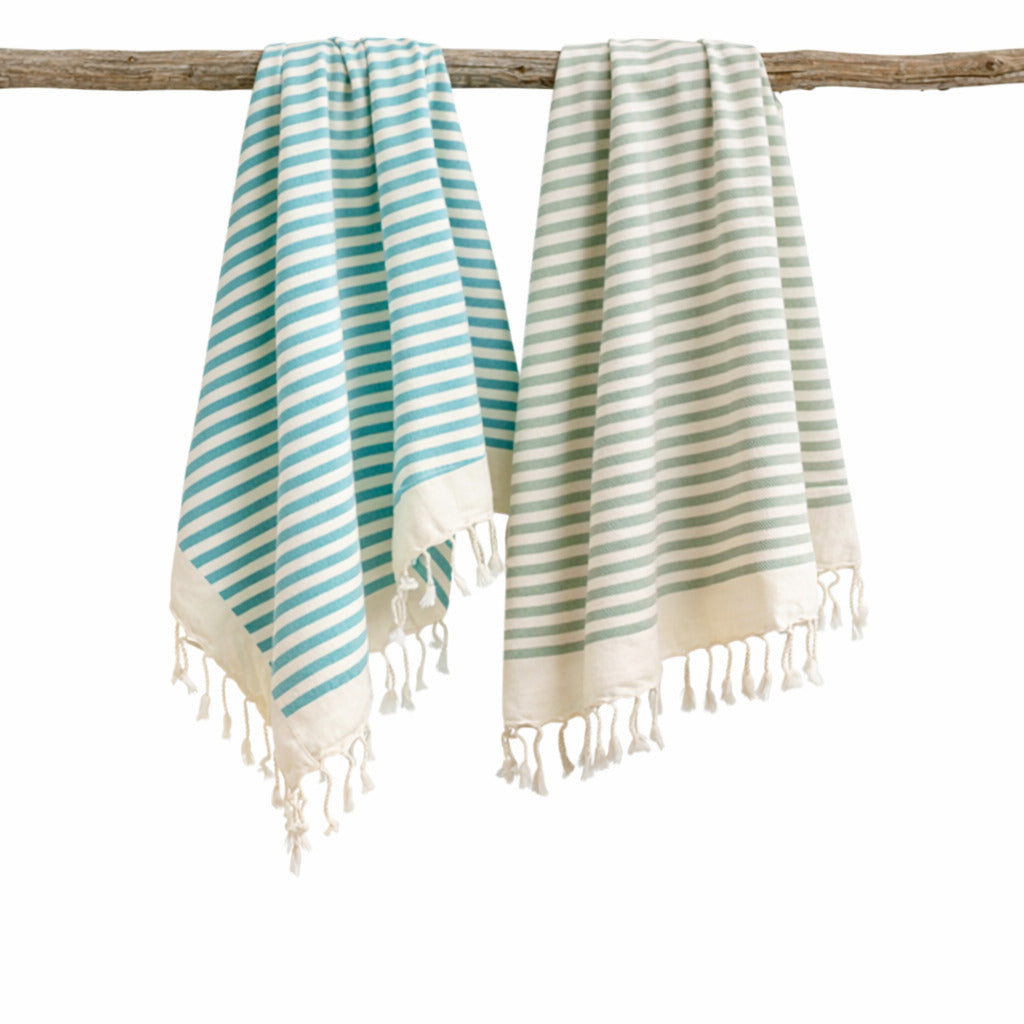 Set of 2 Foutas - Cotton - Les Verts - Hossegor