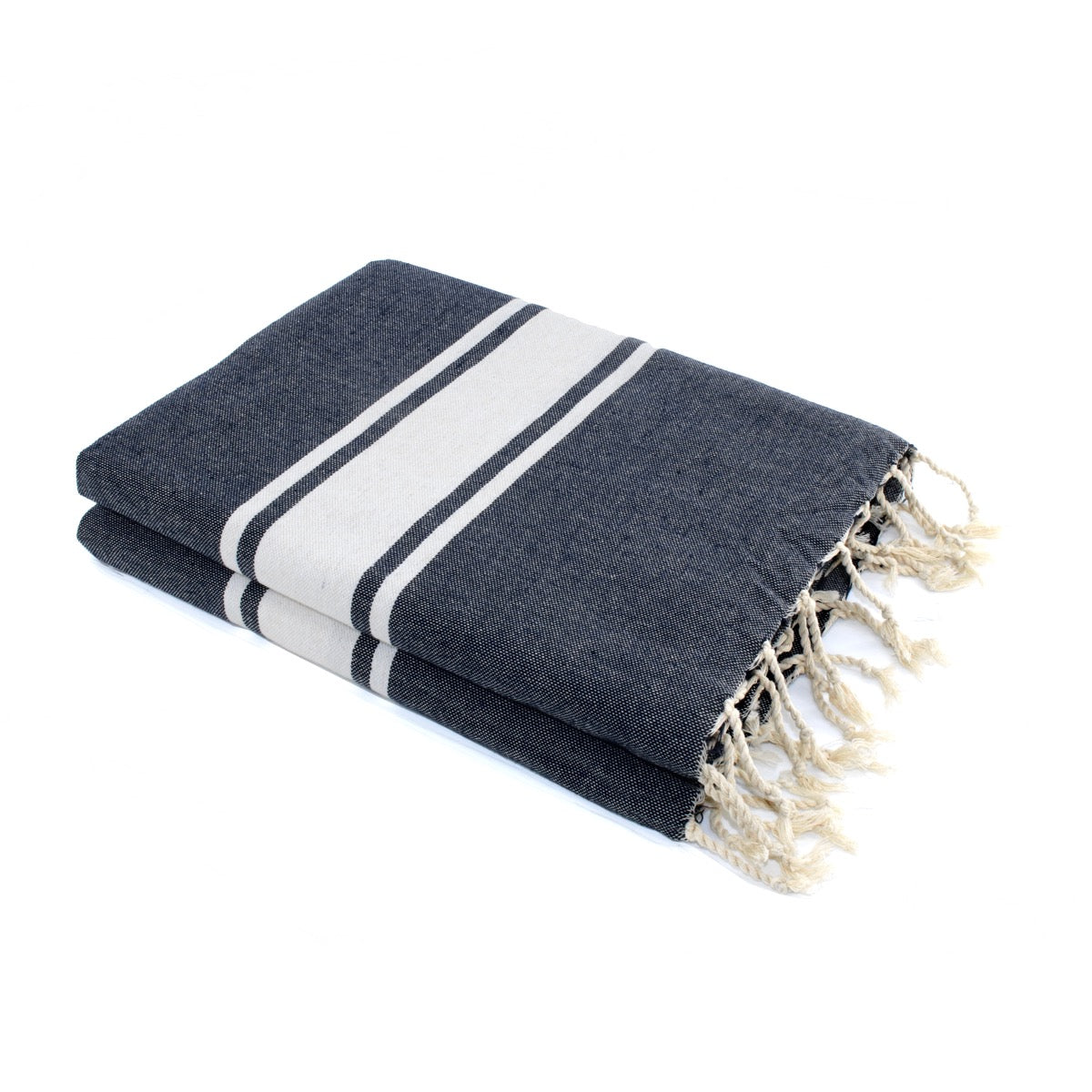 Fouta Xxl Coton 200X200 St Tropez Bleu Jean