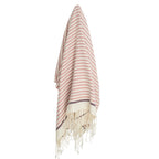Fouta - Cotton - Powder Pink / Plum - Biarritz