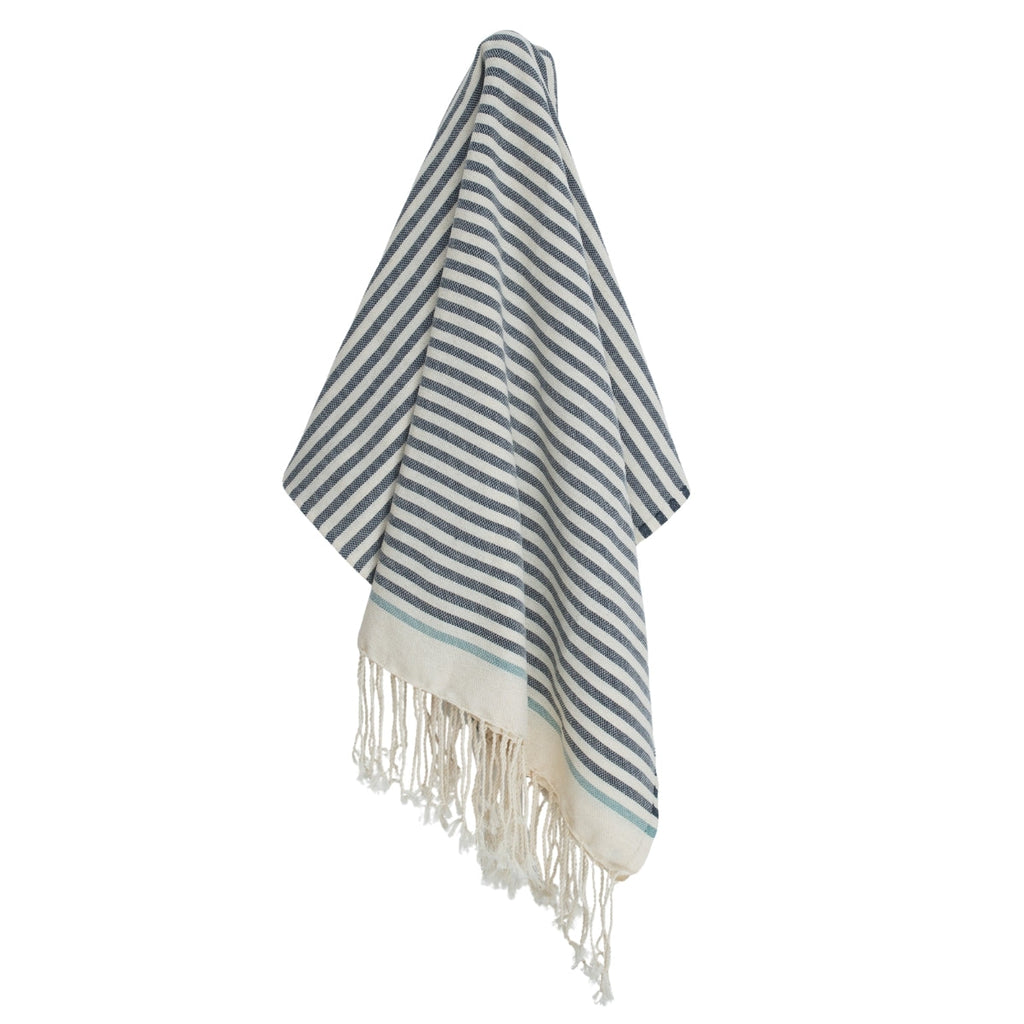 Fouta - Cotton - Denim / Water Green - Biarritz