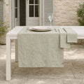 Colette - Chemin De Table + 4 Serviettes - Vert Olive