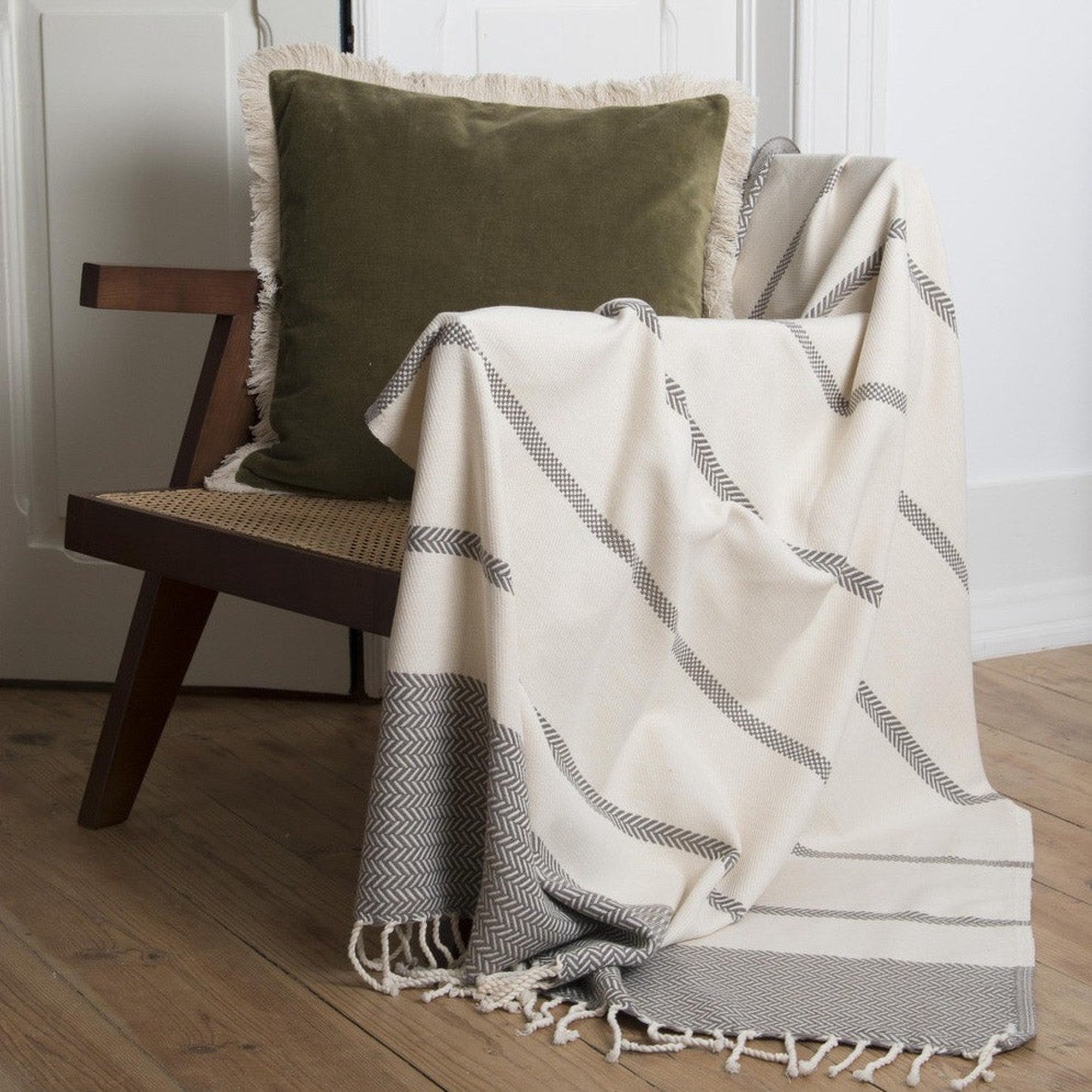 Liv - Plaid - Coton - Taupe