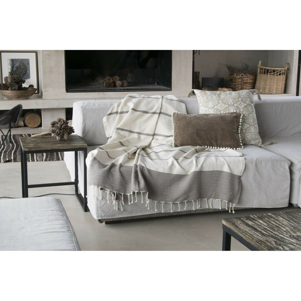 Liv - Plaid - Coton - Taupe