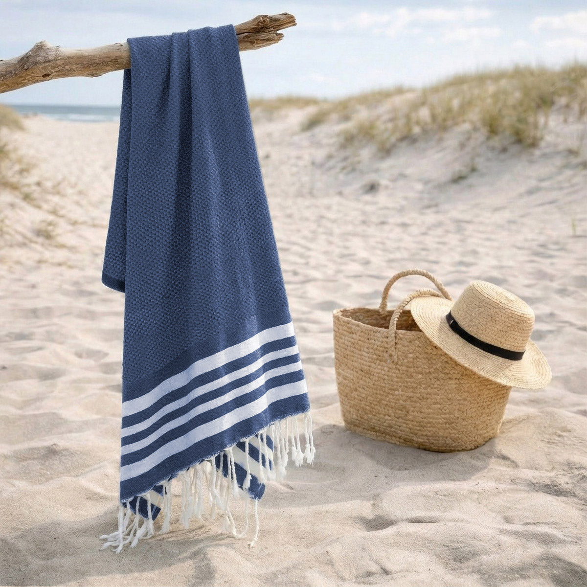 Fouta - Cotton - Denim Blue - Newport