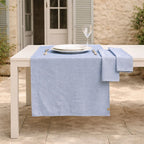 Colette - Chemin De Table - Bleu Grec
