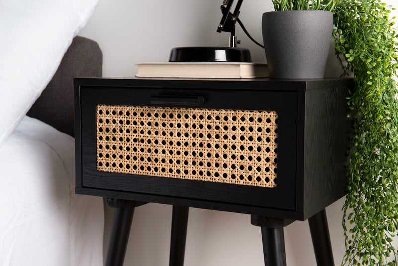 Mesita de noche - Angelo - Negro