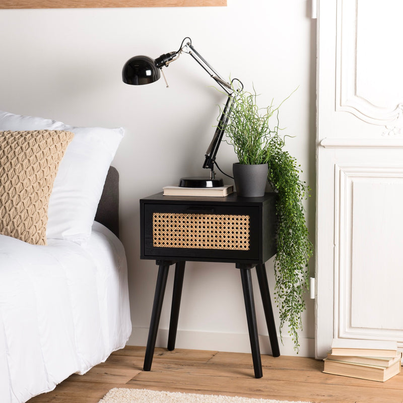 Mesita de noche - Angelo - Negro