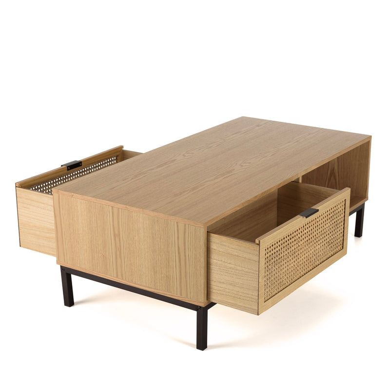 Mesa de Centro - Marceau - Marrón - Negro