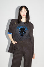 Le Blazer Ema Chocolat Lines Goldyblue