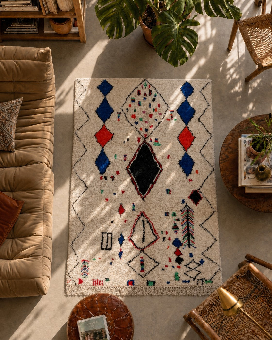 Alfombra bereber marroquí Azilal 2,38 × 1,51 m