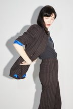 Le Blazer Ema Chocolat Lines Goldyblue