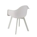 Malo - Lot De 6 Fauteuils Jardin - Plastique Polypropylène/Aluminium - Blanc