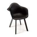 Malo - Lot De 6 Fauteuils Jardin - Plastique Polypropylène/Aluminium - Noir