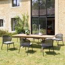 Malo - Lot De 2 Chaises Jardin - Acier/Rotin Synthétique/Tissu Polyester 100% - Noir/Gris