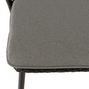 Malo - Lot De 2 Chaises Jardin - Acier/Rotin Synthétique/Tissu Polyester 100% - Noir/Gris