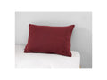 Gaia - Funda de almohada - Doble gasa de algodón - Rojo vino